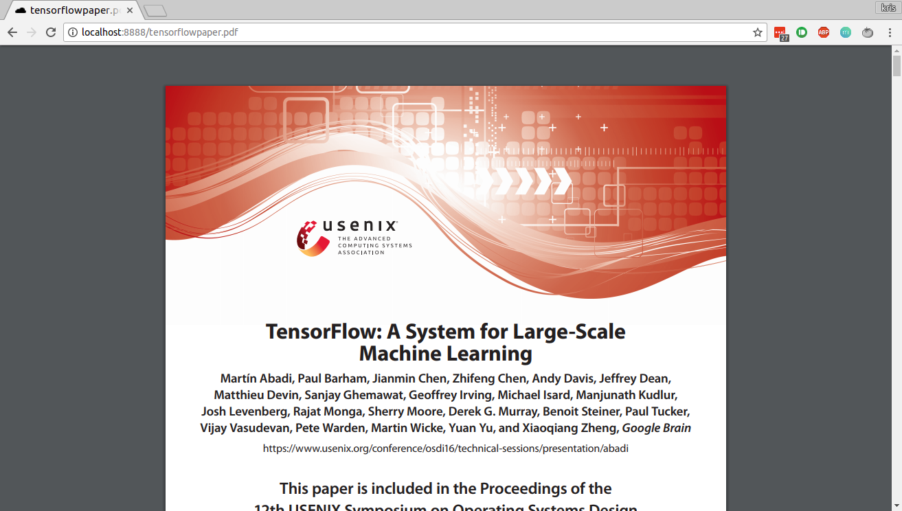 PDF rendering
