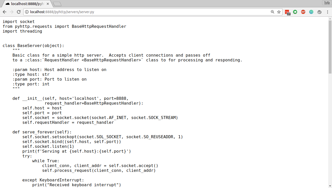 Rending a plain text file